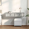 vidaXL Wall Shelf with Drawers Concrete Grey 100x37.5x19 cm Engineered Wood