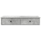 vidaXL Wall Shelf with Drawers Concrete Grey 100x37.5x19 cm Engineered Wood