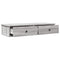 vidaXL Wall Shelf with Drawers Grey Sonoma 100x37.5x19 cm Engineered Wood