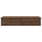 vidaXL Wall Shelf with Drawers Brown Oak 100x37.5x19 cm Engineered Wood