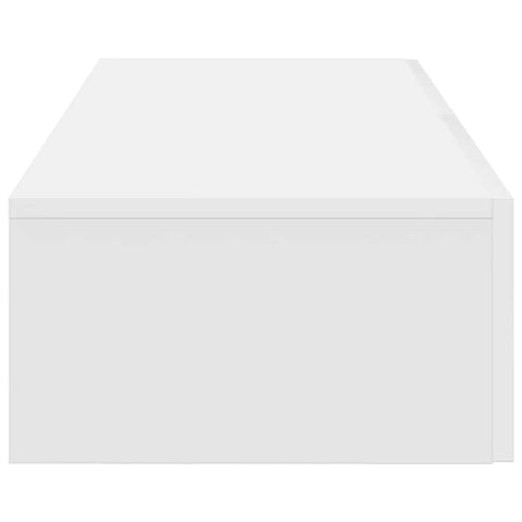 vidaXL Wall Shelf with Drawers White 60x26.5x15 cm Engineered Wood