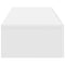 vidaXL Wall Shelf with Drawers White 60x26.5x15 cm Engineered Wood