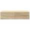 vidaXL Wall Shelf with Drawers Sonoma Oak 60x26.5x15 cm Engineered Wood