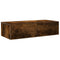 vidaXL Wall Shelf with Drawers Smoked Oak 60x26.5x15 cm Engineered Wood