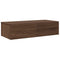 vidaXL Wall Shelf with Drawers Brown Oak 60x26.5x15 cm Engineered Wood