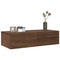 vidaXL Wall Shelf with Drawers Brown Oak 60x26.5x15 cm Engineered Wood