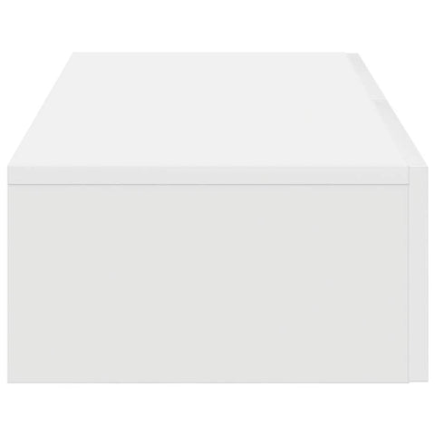 vidaXL Wall Shelf with Drawers White 80x33x17 cm Engineered Wood