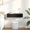 vidaXL Wall Shelf with Drawers Black 80x33x17 cm Engineered Wood