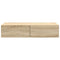 vidaXL Wall Shelf with Drawers Sonoma Oak 80x33x17 cm Engineered Wood