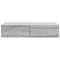 vidaXL Wall Shelf with Drawers Grey Sonoma 80x33x17 cm Engineered Wood