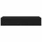 vidaXL Wall Shelf with Drawers Black 100x36x19 cm Engineered Wood