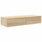 vidaXL Wall Shelf with Drawers Sonoma Oak 100x36x19 cm Engineered Wood