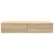 vidaXL Wall Shelf with Drawers Sonoma Oak 100x36x19 cm Engineered Wood