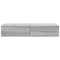 vidaXL Wall Shelf with Drawers Grey Sonoma 100x36x19 cm Engineered Wood