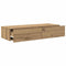 vidaXL Wall Shelf with Drawers Artisian Oak 100x36x19 cm Engineered Wood