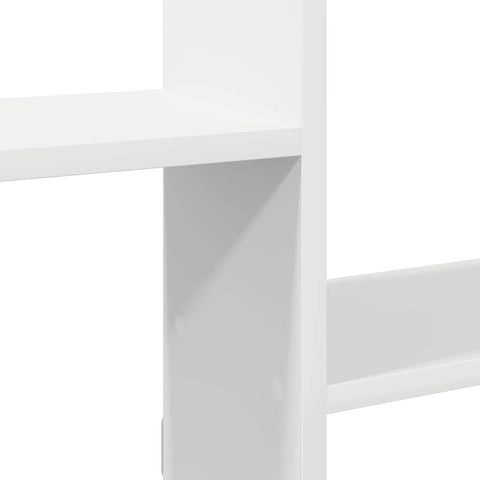 vidaXL Wall Cube Shelf 5 Compartments White Engineered Wood