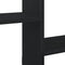 vidaXL Wall Cube Shelf 5 Compartments Black Engineered Wood