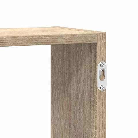 vidaXL Wall Cube Shelf 5 Compartments Sonoma Oak Engineered Wood