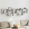 vidaXL Wall Cube Shelf 5 Compartments Grey Sonoma Engineered Wood