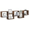 vidaXL Wall Cube Shelf 5 Compartments Brown Oak Engineered Wood