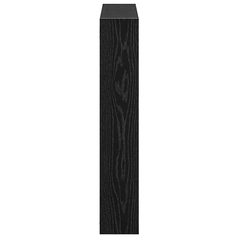 vidaXL Wall Cube Shelf 12 Compartments Black Engineered Wood