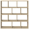 vidaXL Wall Cube Shelf 12 Compartments Sonoma Oak Engineered Wood