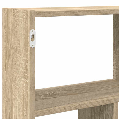 vidaXL Wall Cube Shelf 12 Compartments Sonoma Oak Engineered Wood