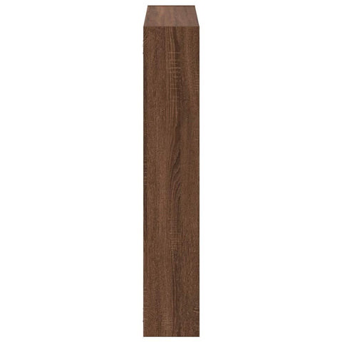 vidaXL Wall Cube Shelf 12 Compartments Brown Oak Engineered Wood