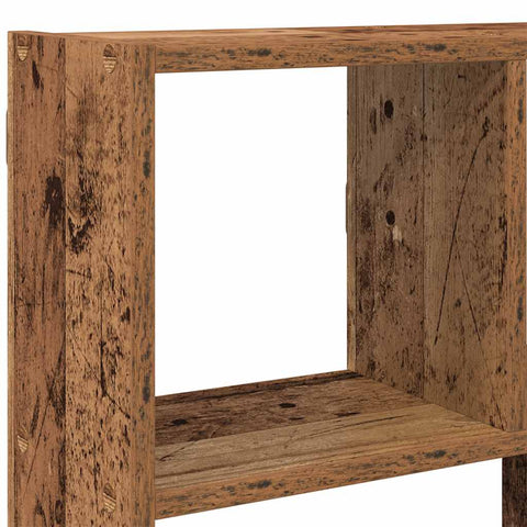 vidaXL Wall Cube Shelf 12 Compartments Old Wood Engineered Wood
