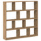 vidaXL Wall Cube Shelf 12 Compartments Artisian Oak Engineered Wood