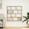 vidaXL Wall Cube Shelf 12 Compartments Artisian Oak Engineered Wood