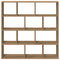 vidaXL Wall Cube Shelf 12 Compartments Artisian Oak Engineered Wood