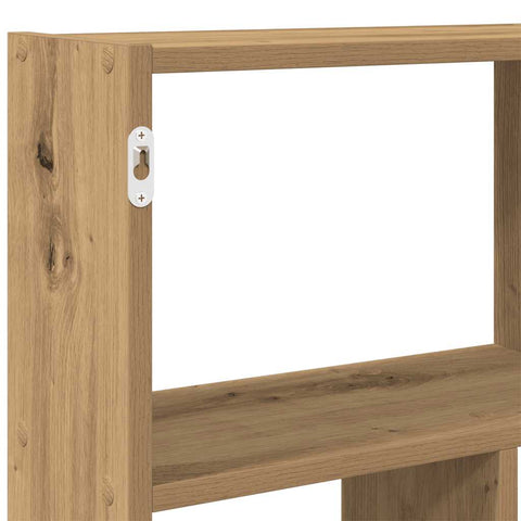 vidaXL Wall Cube Shelf 12 Compartments Artisian Oak Engineered Wood