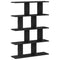 vidaXL Wall Cube Shelf 12 Compartments Black Engineered Wood