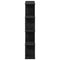 vidaXL Wall Cube Shelf 12 Compartments Black Engineered Wood
