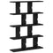 vidaXL Wall Cube Shelf 12 Compartments Black Engineered Wood