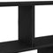 vidaXL Wall Cube Shelf 12 Compartments Black Engineered Wood