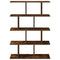 vidaXL Wall Cube Shelf 12 Compartments Smoked Oak Engineered Wood