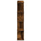 vidaXL Wall Cube Shelf 12 Compartments Smoked Oak Engineered Wood