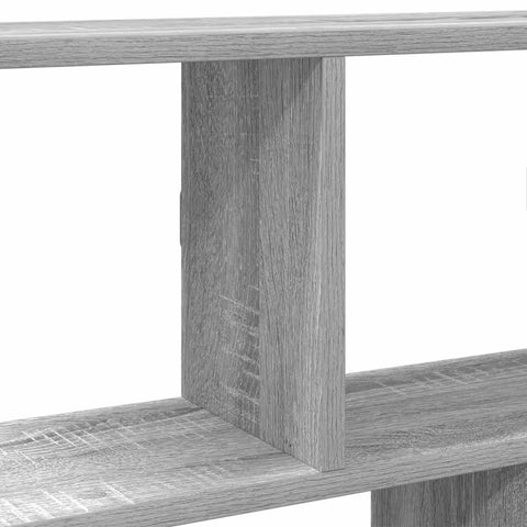 vidaXL Wall Cube Shelf 12 Compartments Grey Sonoma Engineered Wood