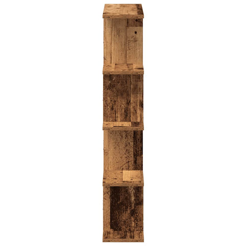 vidaXL Wall Cube Shelf 12 Compartments Old Wood Engineered Wood