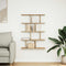 vidaXL Wall Cube Shelf 12 Compartments Artisian Oak Engineered Wood