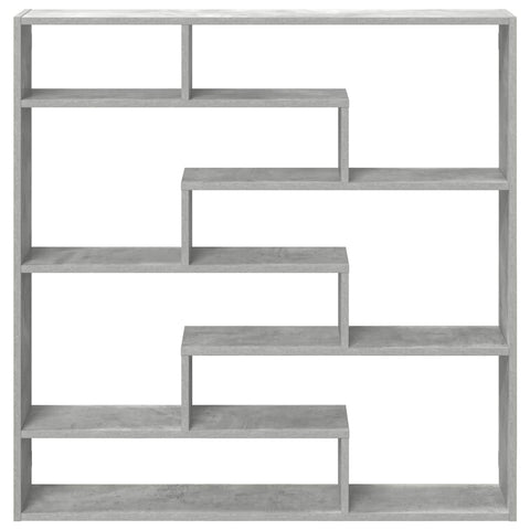 vidaXL Wall Cube Shelf 7 Compartments Concrete Grey Engineered Wood