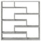 vidaXL Wall Cube Shelf 7 Compartments Concrete Grey Engineered Wood