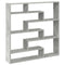 vidaXL Wall Cube Shelf 7 Compartments Concrete Grey Engineered Wood