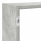 vidaXL Wall Cube Shelf 7 Compartments Concrete Grey Engineered Wood