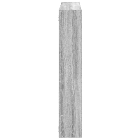 vidaXL Wall Cube Shelf 7 Compartments Grey Sonoma Engineered Wood