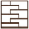 vidaXL Wall Cube Shelf 7 Compartments Brown Oak Engineered Wood