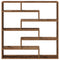 vidaXL Wall Cube Shelf 7 Compartments Old Wood Engineered Wood
