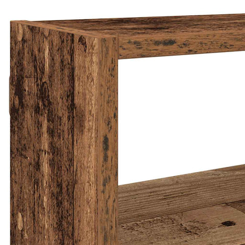 vidaXL Wall Cube Shelf 7 Compartments Old Wood Engineered Wood